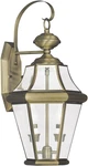2261-01 Georgetown 2-LIGHT Outdoor Wall Lantern, Antique Brass. Fixed Price $277.95.