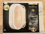 Hampton Bay 240-236 Outdoor Bulkhead Light White Finish Cast Aluminum. Fixed Price $34.95.