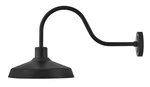 Medium Outdoor Extended Wall Mount Warehouse Gooseneck Lantern Light 12074BK. Fixed Price $120.44.