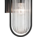 Kichler Brix Outdoor Wall Light, Small, Textured Black/clear - 59123BKT. Fixed Price $269.99.