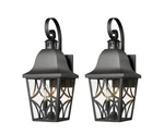 Sunpez 2 Pack Lights Black Porch Waterproof Outdoor Coach Wall Sconce. Fixed Price $124.99.