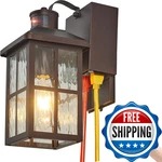 Kiwilusam Porch Gfci Outlet Remote Dusk To Dawn Outdoor Lighting. Fixed Price $109.44.