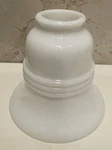 Quorum White Milk Opal Glass Shade Sconce Fan Horizontal Ridges 2522 Vtg 2.25. Fixed Price $29.97.