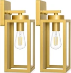 2-PACK Outdoor Wall Light Fixtures, Exterior Waterproof Lanterns. Fixed Price $58.99.