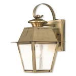 Livex Mansfield Light Outdoor Wall Lantern, Antique Brass/seeded 2162-01. Fixed Price $239.96.
