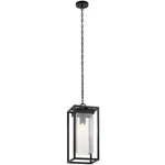 Kichler Mercer Outdoor 1 Pendant, Black With Silver Highlights - 59064BSL. Fixed Price $319.99.