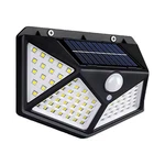 Outdoor Solar Patio Wall Light, Garden Home Decor 100 Led Exterior. Fixed Price $40.01.