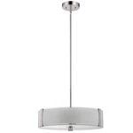 Luminance Sunset Rowley Led 3-PENDANT Ceiling Light-dimmable-bright Satin Nickel. Fixed Price $139.99.