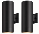 Mirrea 14" Outdoor Wall Sconce Lights 2 Pack Aluminum Waterproof Black. Fixed Price $79.99.