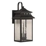 Craftmade Crossbend Medium 2 Light Outdoor Lantern, Bronze/seeded ZA3114-DBG. Fixed Price $108.80.