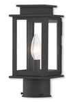 Livex Lighting 20201-04 Princeton 11 Inch Black Outdoor Post Top Lantern. Fixed Price $223.97.