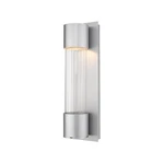 Z-lite Striate Light 17" Outdoor Sconce, Silver/optic Glass 575S-SL-LED. Fixed Price $124.99.