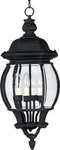 Maxim 1039BK Crown Hill 4 Light Outdoor Hanging Lantern-black 25.25"H. Fixed Price $230.00.