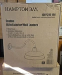Hampton Bay Lantern Light Easton Wall 16IN Exterior Metal Shade 1007 316 166 New. Fixed Price $50.00.