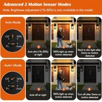 Kondras Motion Sensor Outdoor Porch Light Fixture Oil Rubbed Bronze 0814BG. Fixed Price $63.09.