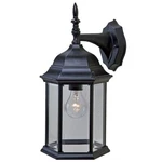 Acclaim Lighting Craftsman 2, 15" Wall Sconce, Black/clear - 5181BK. Fixed Price $72.00.
