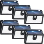 6 Packs Solar Motion Sensor Outdoor Lights, Super Bright. Fixed Price $71.40.