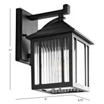 Safavieh Ranzi Outdoor Wall Lantern, Reduced Price 2172745825 PLT4009A. Fixed Price $43.00.