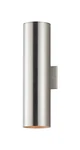 Brushed Aluminum Two Light Outdoor Wall Lantern From The Outpost Collection. Fixed Price $278.00.