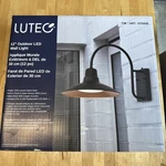 Brand New Lutec 12" Outdoor Led Wall Light 1576926 - 3000K Color, Ships Fast. Fixed Price $34.99.