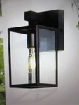 Lnc 9.3 In. Black Outdoor Wall Lantern Sconce Modern Exterior Light With Glass. Fixed Price $28.45.