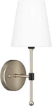 Park Harbor PHWL3071BKAB 15" Single Light Wall Sconce Black And Antique Brass. Fixed Price $28.19.