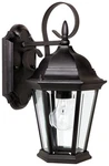 Capital Carriage House 16" High Black Outdoor Wall Light. Fixed Price $150.00.