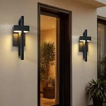 13.5IN Led Outdoor Wall Lights Modern Black Exterior Lighting Fixtures 2-PACK. Fixed Price $89.99.