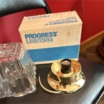 Progress Lighting Wall Sconce Glass Square Shade Polished Brass Indoor. Fixed Price $25.54.