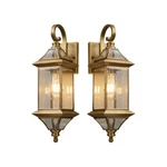 Brass Waterproof Exterior Sconces 2-PACK Rustproof Wall-mounted Lanter.... Fixed Price $221.22.