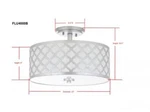 Safavieh Kora Flush Mount, Reduced Price 2172731265 FLU4000B. Fixed Price $87.00.