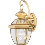 Newbury Light Small Wall Lantern 11.5 Inches High-polished Brass Finish. Fixed Price $111.99.