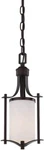 New Savoy House Colton English Bronze 1-LIGHT Mini Pendant 6-1/2" X 14-1/2" Tall. Fixed Price $11.77.