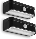 Home Zone Security Outdoor Solar Led Wall Lights - Motion Sensor, No Wiring, 2PK. Fixed Price $9.99.