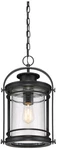 Quoizel Booker 17 3/4"H Mystic Black Outdoor Hanging Light. Fixed Price $439.99.