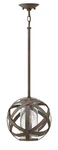 Hinkley Carson 1-LIGHT Outdoor Stem Hung Pendant Vintage Iron 29707VI. Fixed Price $429.00.