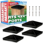 Greenlighting 4X4 Aluminum Pyramid Post Cap Cover (black Pack) Fits Nomina. Fixed Price $26.95.