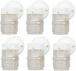 Westinghouse 66878 White Single Lamp Jelly Jar Wall Light Fixtures- Pack. Fixed Price $85.93.