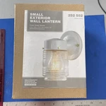 Hampton Bay 1-LIGHT Outdoor Matte White Jelly-jar Wall Lantern Sconce With Bulb. Fixed Price $12.99.