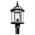 Kichler Barrie Light Outdoor Post Mount, Black - 49187BK. Fixed Price $129.95.