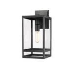Z-lite Nuri Light 17" Outdoor Wall Sconce In Black/clear 596M-BK. Fixed Price $158.10.