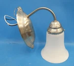 Westinghouse Lighting 74777 W14NK01 White Shade Silver Bent Wall Sconce Parts. Fixed Price $19.99.