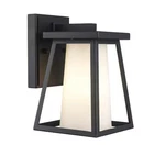 Home Decorators Collection Cardston 8.5 In. 1-LIGHT Black Outdoor Wall Fix. Fixed Price $59.99.