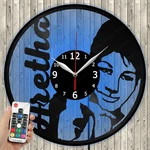 Led Clock Aretha Franklin Light Vinyl Record Wall 4238. Fixed Price $48.32.