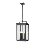 Z-lite Hartwell 5LT Outdoor Ceiling Fixture/chain, Black/seed 5019CHXL-BK. Fixed Price $706.00.