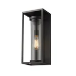 Z-lite Dunbroch Light 18.25" Outdoor Wall Sconce, Black, Clear 584M-BK. Fixed Price $217.60.