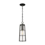 Z-lite Helix Light 17" Outdoor Ceiling Mount, Black/clear Seedy 591CHB-BK. Fixed Price $134.99.