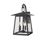 Z-lite Rainer 3 11.5" Outdoor Wall Light, Black/clear Seedy 5015M-BK. Fixed Price $338.00.