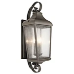 Kichler Forestdale Outdoor Wall 3LT, Olde Bronze, Clear Seeded - 49738OZ. Fixed Price $699.99.
