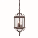 Acclaim Lighting Dover 3 Hanging Light, Burled Walnut - 5274BW. Fixed Price $160.00.